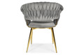 Glamour Chair IRIS LUX, grey