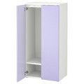 SMÅSTAD / PLATSA Wardrobe, white/lilac, 60x42x123 cm