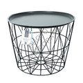 Tray Table Basket Avignon, dark grey