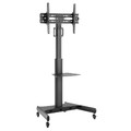 Techly Mobile TV Stand with Shelf 32-65" max. 35kg, tiltable