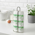 FAMILJ Kitchen roll, patterned bright green/white, 2 pack