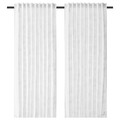 APELSTÄVMAL Curtains, 1 pair, white, 145x300 cm