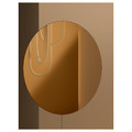 VARMBLIXT LED wall/mirror lamp, dimmable/bronze-colour round