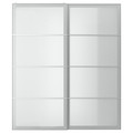 SVARTISDAL Pair of sliding doors, white paper effect, 200x236 cm