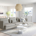 SÖDERHAMN 4-seat sofa, with chaise longue/Viarp beige/brown