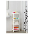 VESKEN Shelf unit, white, 36x23x100 cm