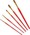 Flamingo Line Set of Paintbrushes Art Collection 5pcs