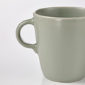 FÄRGKLAR Mug, matte green, 40 cl