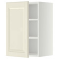 METOD Wall cabinet with shelves, white/Bodbyn off-white, 40x60 cm