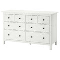 HEMNES Chest of 8 drawers, white stain, 160x96 cm