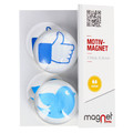Glass Motiv Magnet 3.5cm 2pcs Like/Bird
