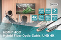 DIGITUS HDMI® AOC Hybrid Fiber Optic Cable, UHD 4K, 15 m