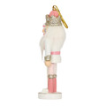 Christmas Tree Decoration Nutcracker 12cm Set of 2pcs, pink