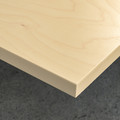 MITTZON Conference table, birch veneer/white, 140x68x75 cm