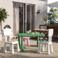 MAMMUT Children's table, indoor/outdoor/light green, 77x55 cm