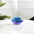 Decoration Lips, blue-purple