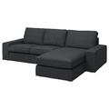 KIVIK 3-seat sofa with chaise longue, Tresund anthracite