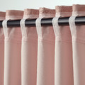 VILBORG Room darkening curtains, 1 pair, pink, 145x300 cm