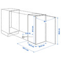 DJUPFRYSA Freezer, IKEA 300 integrated, 98 l