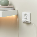 SMÅHAGEL 1-port USB charger, white