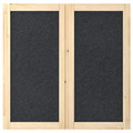 IVAR Door, dark grey/felt, 42x83 cm