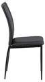 Chair Demina, faux leather, black