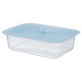 IKEA 365+ Food container with lid, rectangular plastic/silicone, 1.0 l