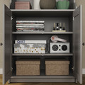 HAUGA TV/storage combination, grey, 277x46x116 cm