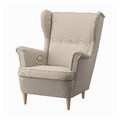 STRANDMON Wing chair, Kelinge beige