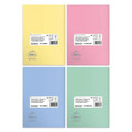 Notebook A5 60 Pages Squared PP Pastel Colors 5pcs, assorted colours