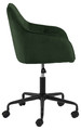 Desk Chair Brooke, velvet, green