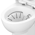 GoodHome WC Compact Toilet Jabi 3/5 l, Rimless, Horizontal, Soft-Close Seat