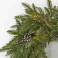 VINTERFINT Artificial wreath, in/outdoor/pine cone  green, 60 cm