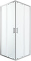 GoodHome Shower Enclosure Beloya 90x90x195cm, chrome/transparent