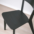 LISABO / LISABO Table and 4 chairs, black/black, 140x78 cm