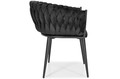 Glamour Braided Chair ROSA, black