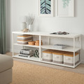 PLATSA Open shelving unit, white, 160x40x63 cm