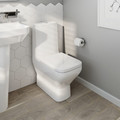 GoodHome WC Compact Toilet Teesta Rimless 3/6 l with Soft-Close Seat