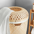 SALUDING Laundry basket, handmade bamboo 50 l