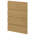 METOD 4 fronts for dishwasher, Voxtorp oak effect, 60 cm