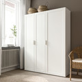 SANNIDAL Door with hinges, white, 40x180 cm