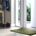 POSTKONTOR Door mat, indoor, green, 40x60 cm