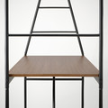 HÅVERUD Table with storage ladder, black