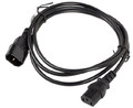 Lanberg Extension PowerCable IEC 320 C13 - C14  1.8M black