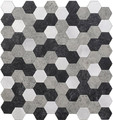 Wall Self-adhesive Panel Sticker, grey hexagones