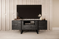 TV Cabinet Verica 150 cm, charcoal/black legs