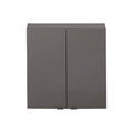 Bathroom Wall Cabinet GoodHome Imandra 60x60x15cm, grey