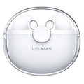 USAMS Bluetooth Headphones Earphones 5.1 TWS BU Series, white