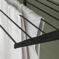 BOAXEL Laundry combination, anthracite/metal, 227x40x101 cm