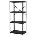 BROR Shelving unit, black, 85x55x190 cm